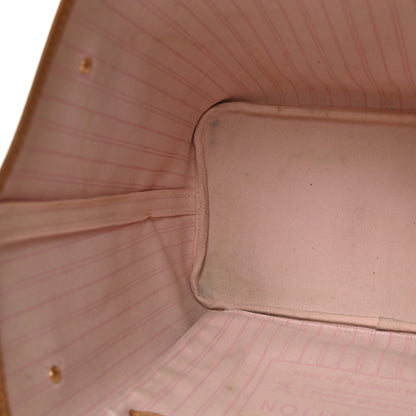 Louis Vuitton Damier Azur Neo Neverfull MM Rose Ballerine 12 of 16