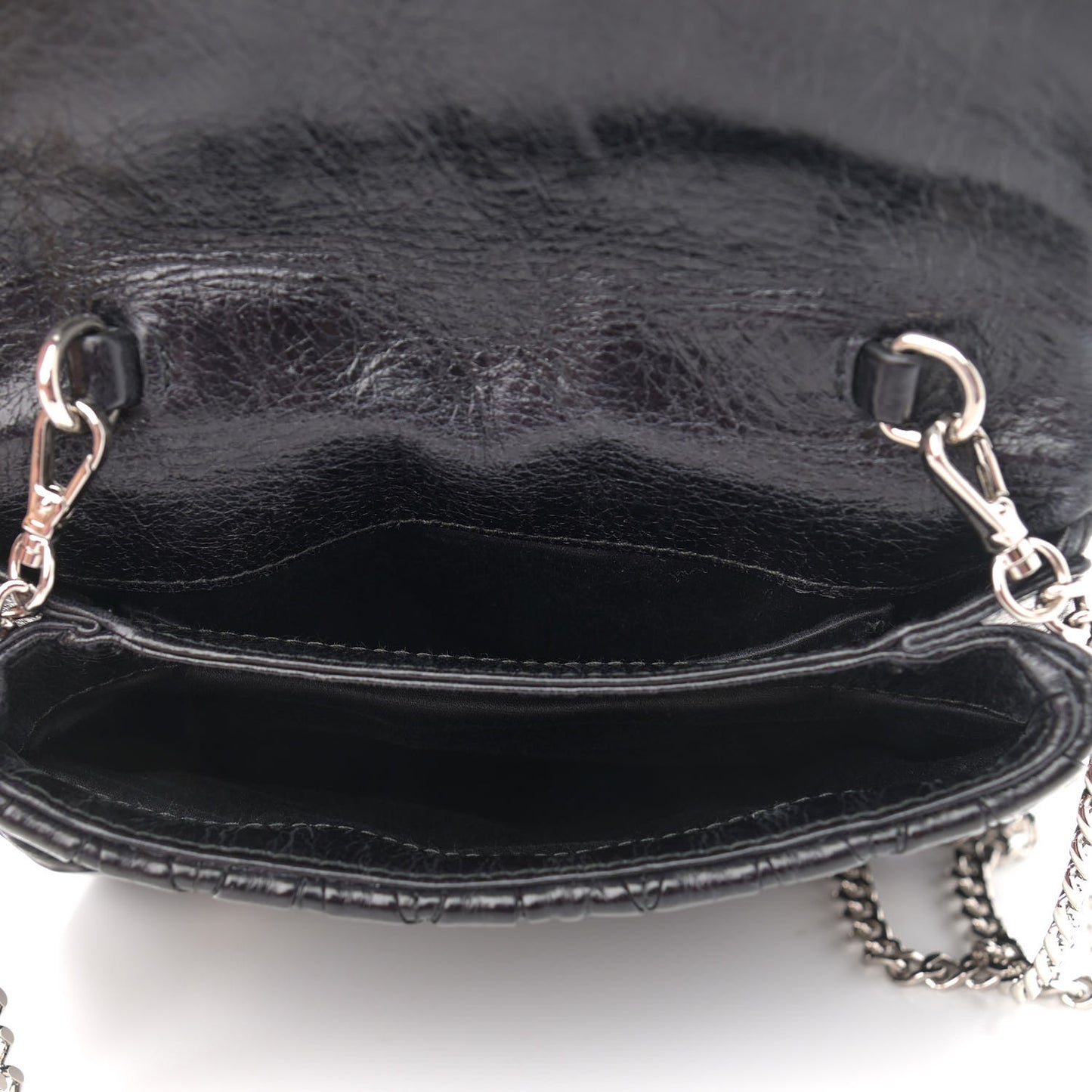 Nappa Matelasse Lux Chain Crossbody Black