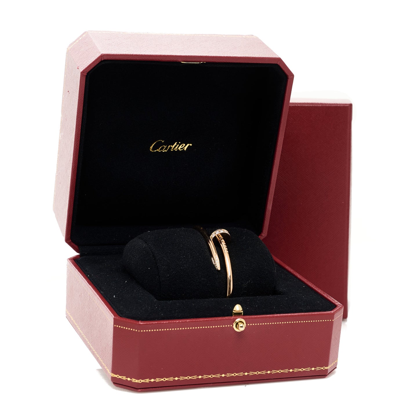 18K Pink Gold Diamond Juste Un Clou Bracelet 16