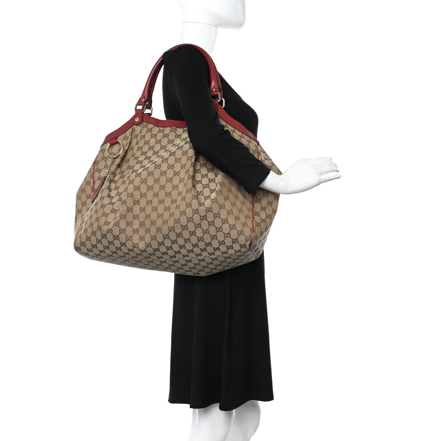 Gucci Monogram Large Sukey Tote Dark Red 2 of 12