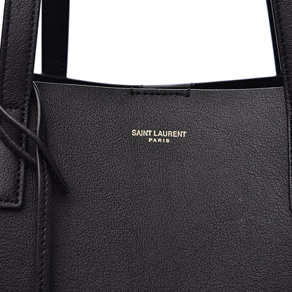 Saint Laurent Calfskin Large Shopping Tote Black 10 of 10