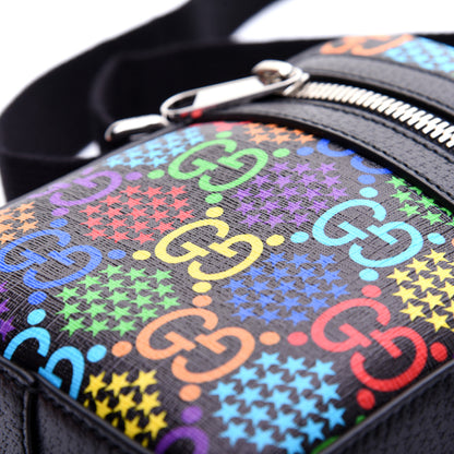 Gucci GG Supreme Monogram Psychedelic Messenger Bag Black 11 of 12