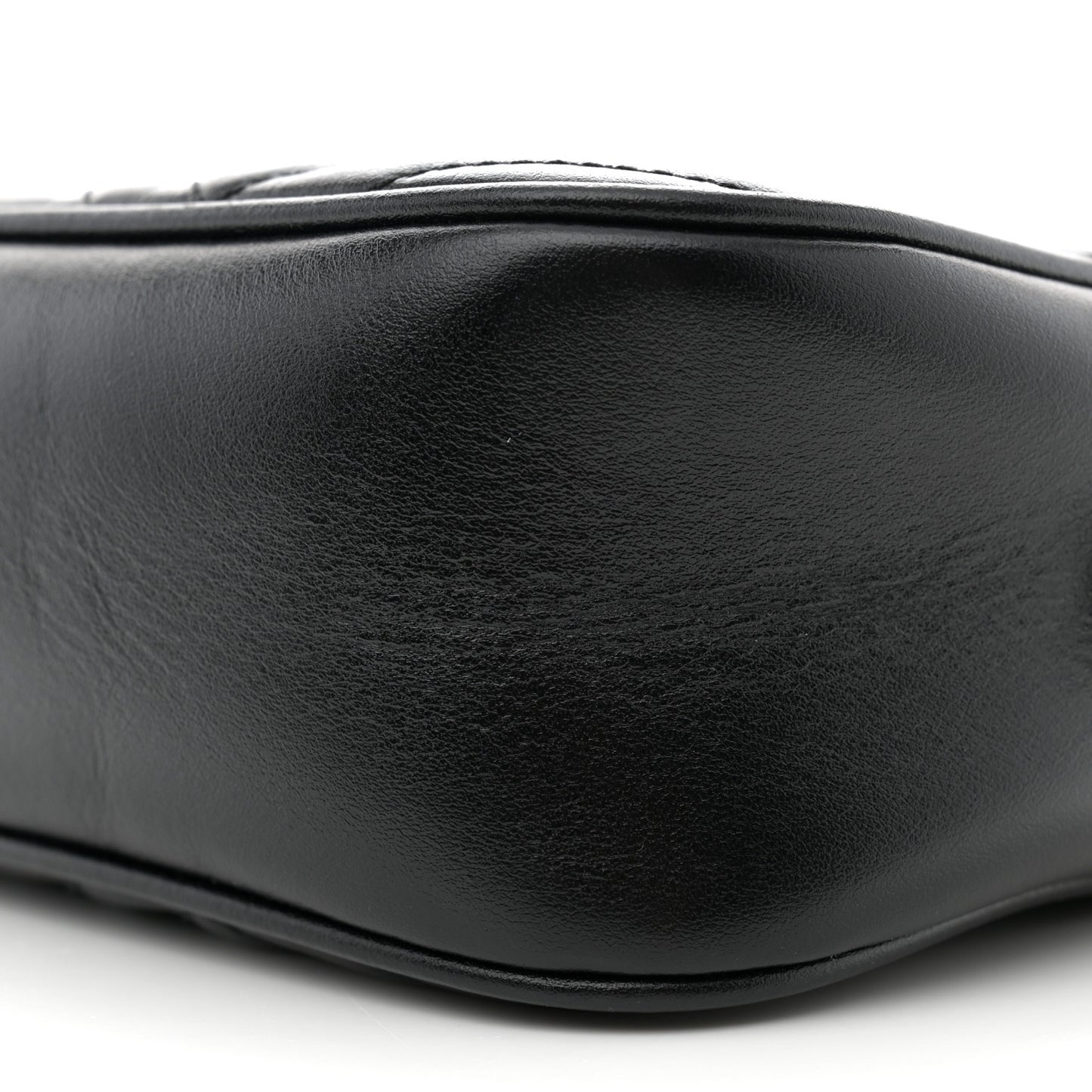 Calfskin Matelasse Small GG Marmont Chain Shoulder Bag Black