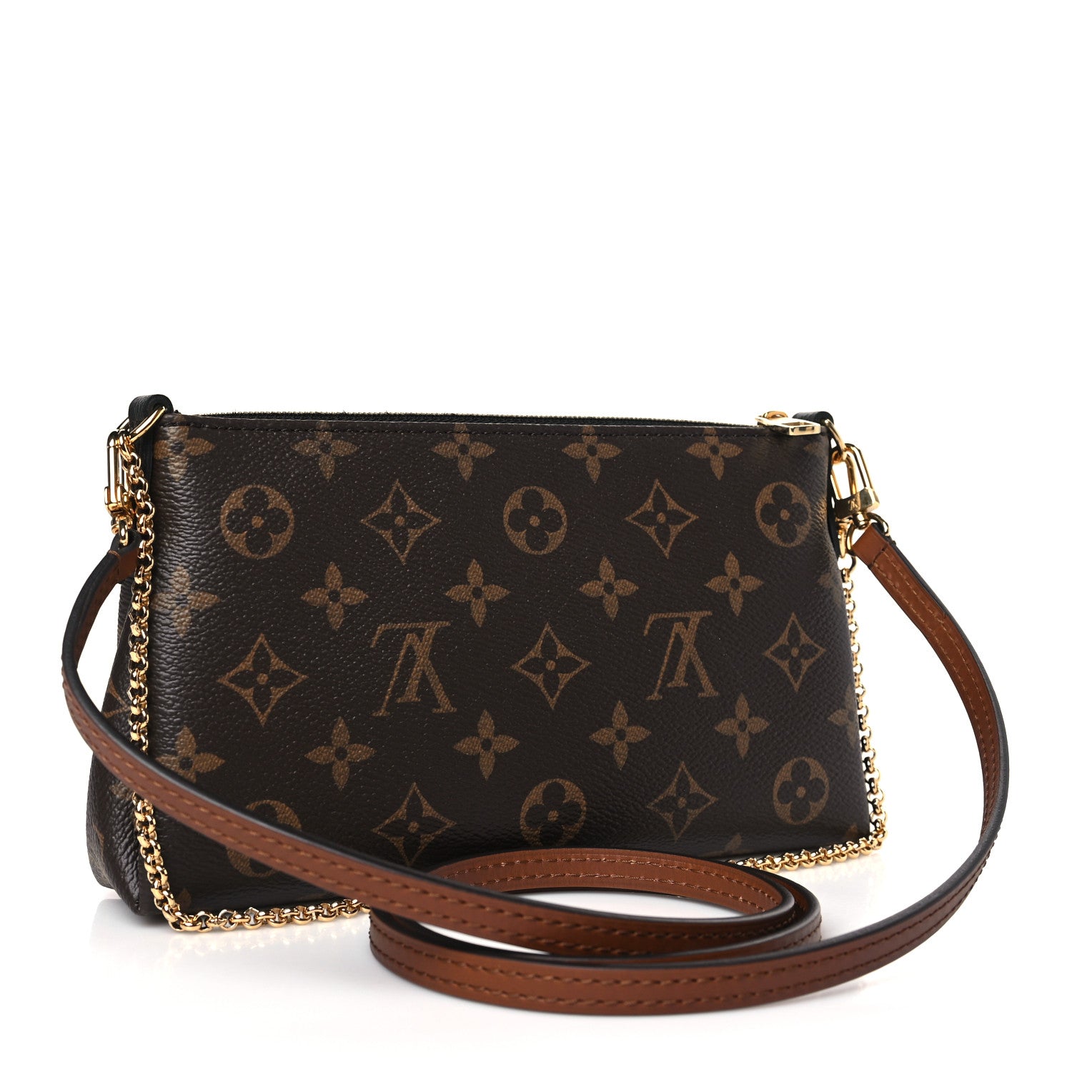 Louis Vuitton Monogram Pallas Clutch Black 2 of 8