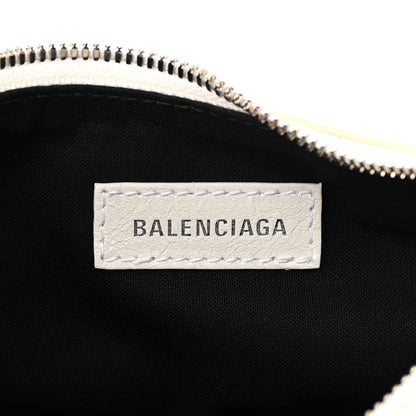Balenciaga Agneau Arena Crystal Le Cagole Shoulder Bag XS Optic White 6 of 14