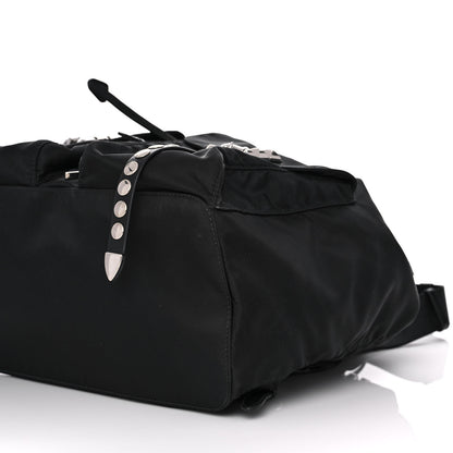 Prada Nylon New Vela Studded Backpack Black 11 of 12