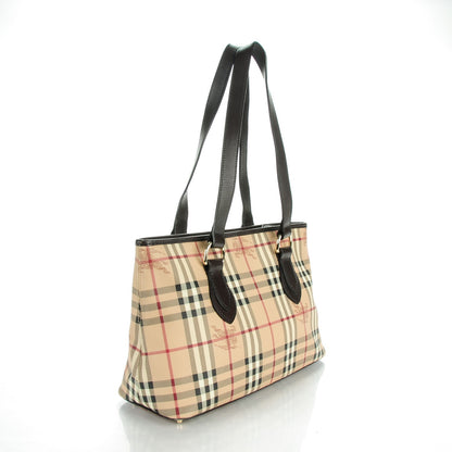 Burberry Haymarket Check Medium Regent Tote Chocolate 3 of 8