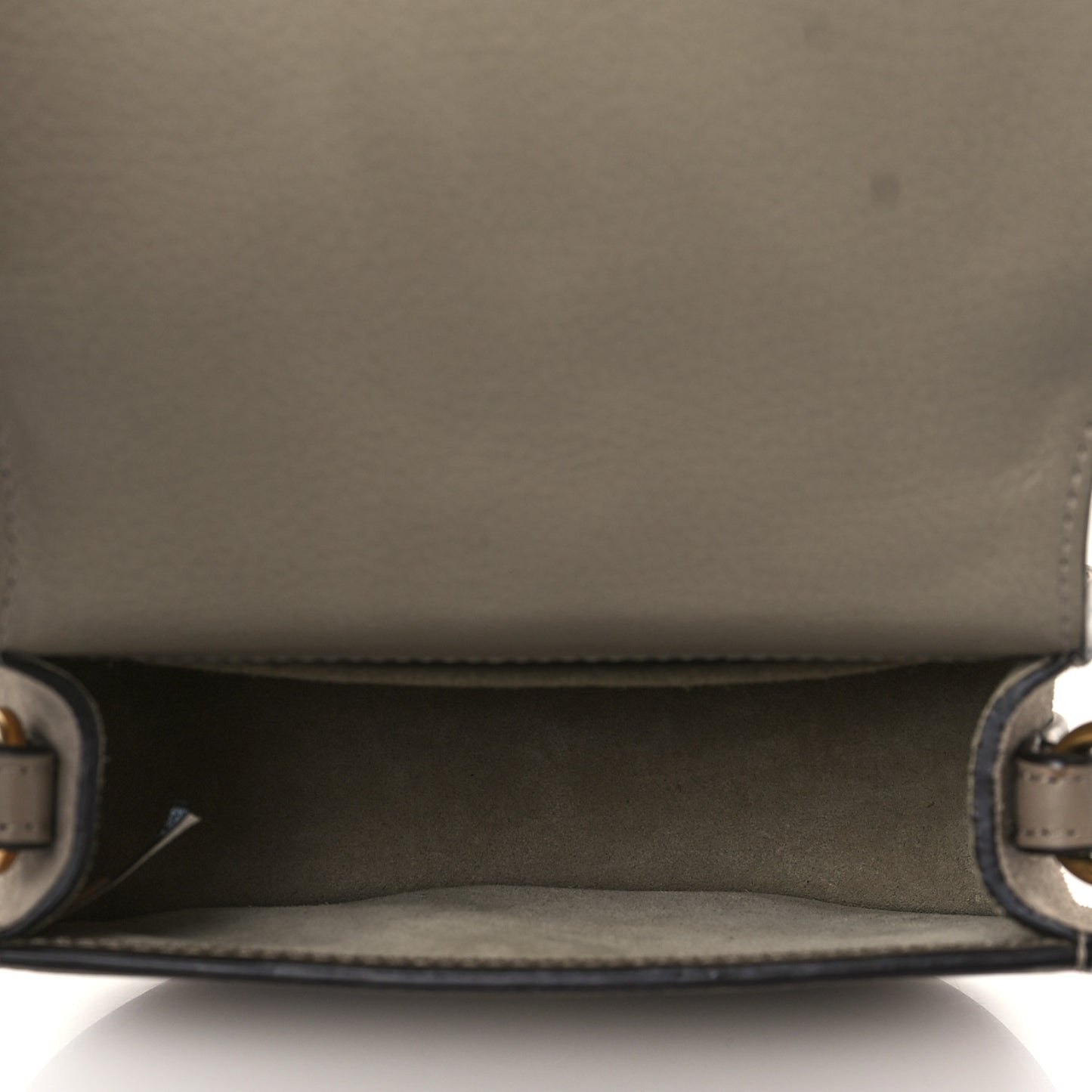 Calfskin Suede Small Nile Bracelet Bag Motty Grey