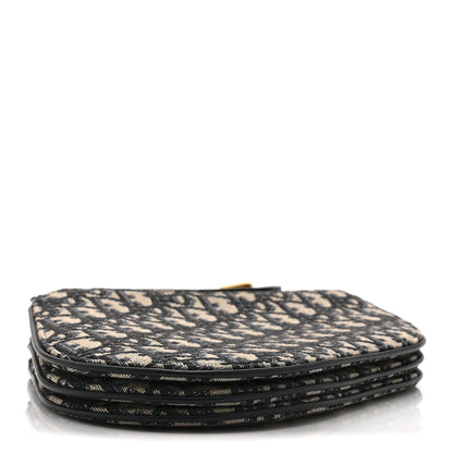 Christian Dior Oblique Saddle Pouch With Strap Navy Blue 4 of 12