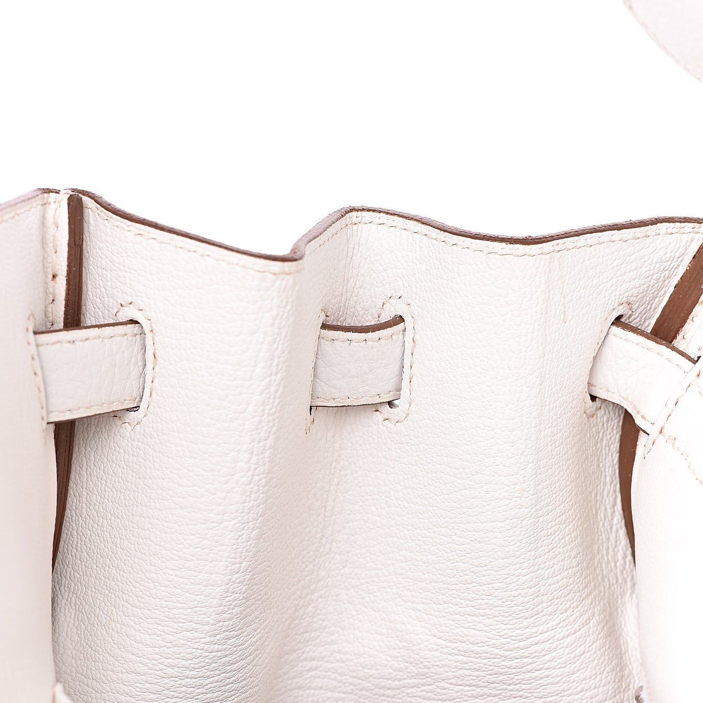 Togo Casaque Birkin 40 Sanguine White