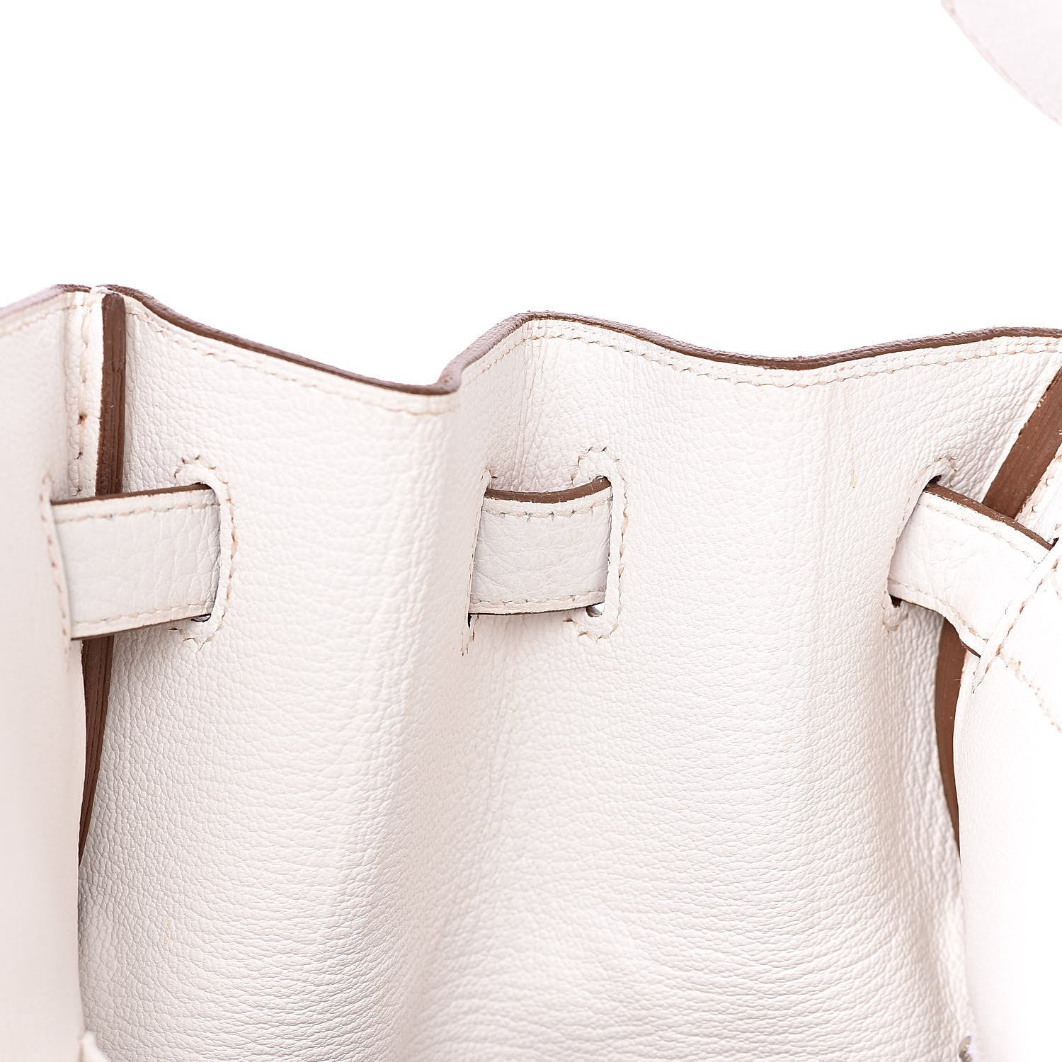 Hermes Togo Casaque Birkin 40 Sanguine White 12 of 31
