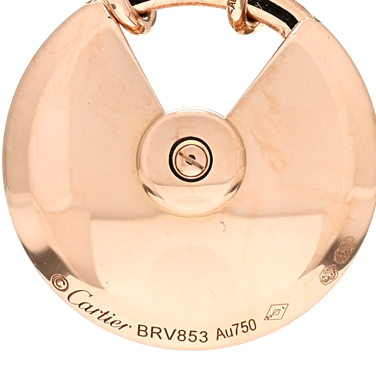 Cartier 18K Pink Gold Diamond Black Onyx SM Amulette de Cartier Pendant Necklace 4 of 4