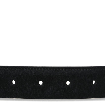 Saint Laurent Pony Hair Heart Belt 75/30 Black 3 of 6