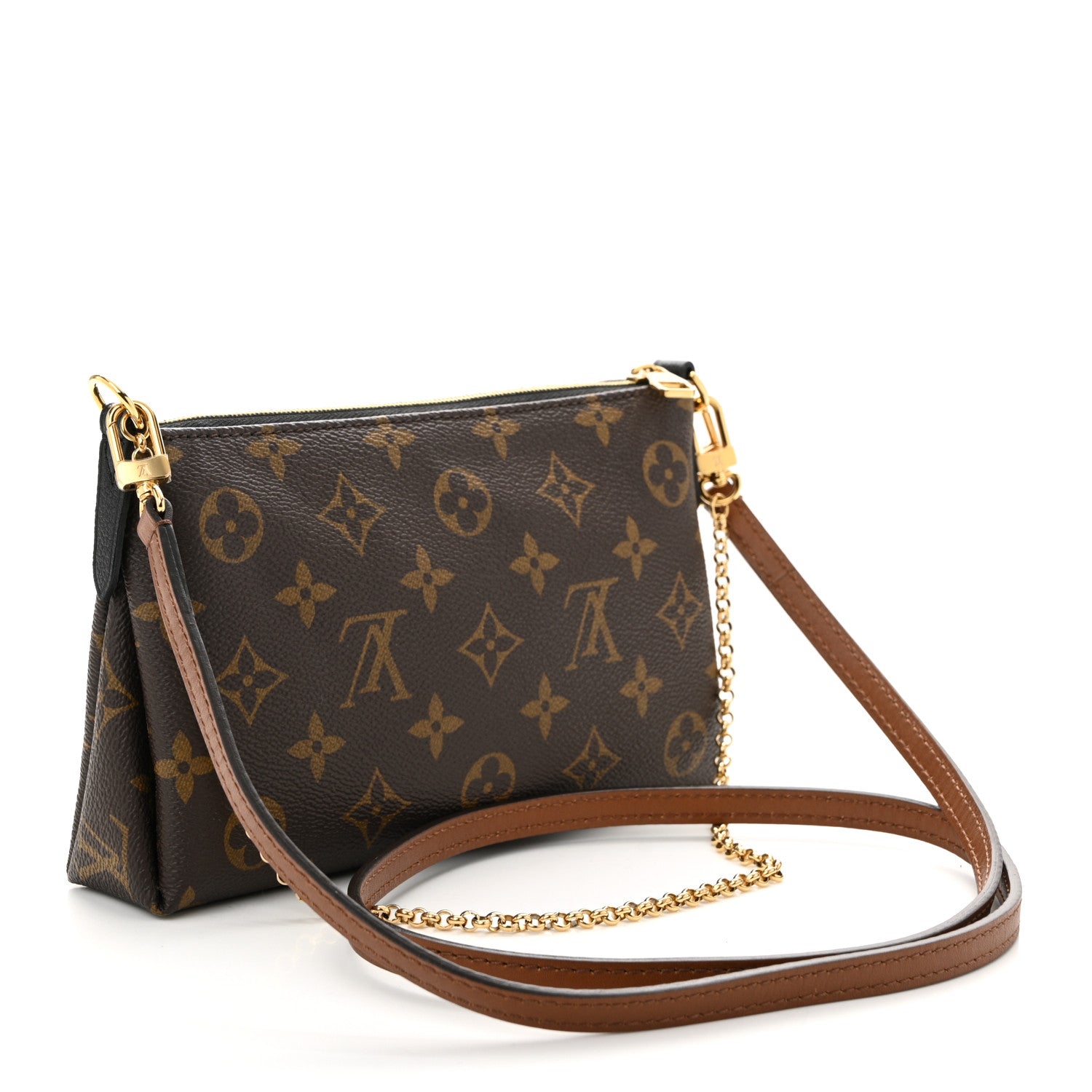 Louis Vuitton Monogram Pallas Clutch Black 3 of 10