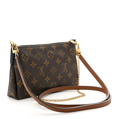 Louis Vuitton Monogram Pallas Clutch Black 3 of 10