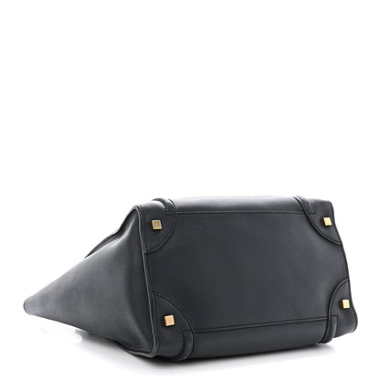 Celine Smooth Calfskin Mini Luggage Navy Blue 4 of 13