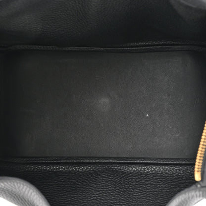 Hermes Taurillon Clemence Lindy 30 Black 5 of 13