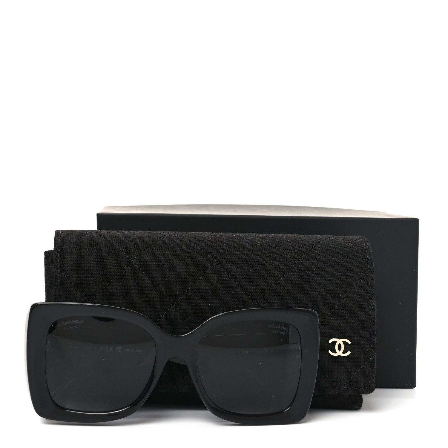 Chanel Acetate CC Square Sunglasses 5555 Black 1800469 – FASHIONPHILE