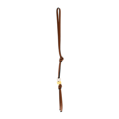 Loewe Calfskin Anagram Dice Bag Charm Tan 1 of 4