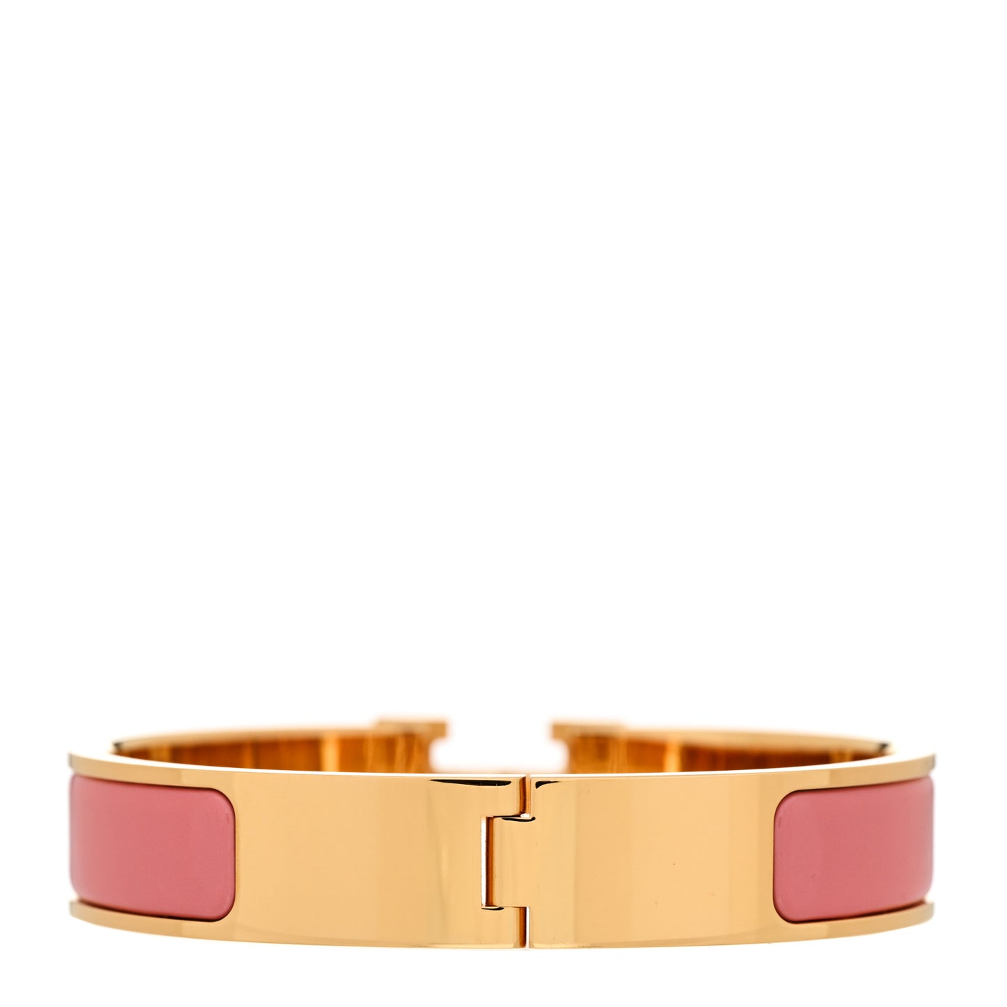 Enamel Narrow Clic Clac H Bracelet PM Orange Papaye