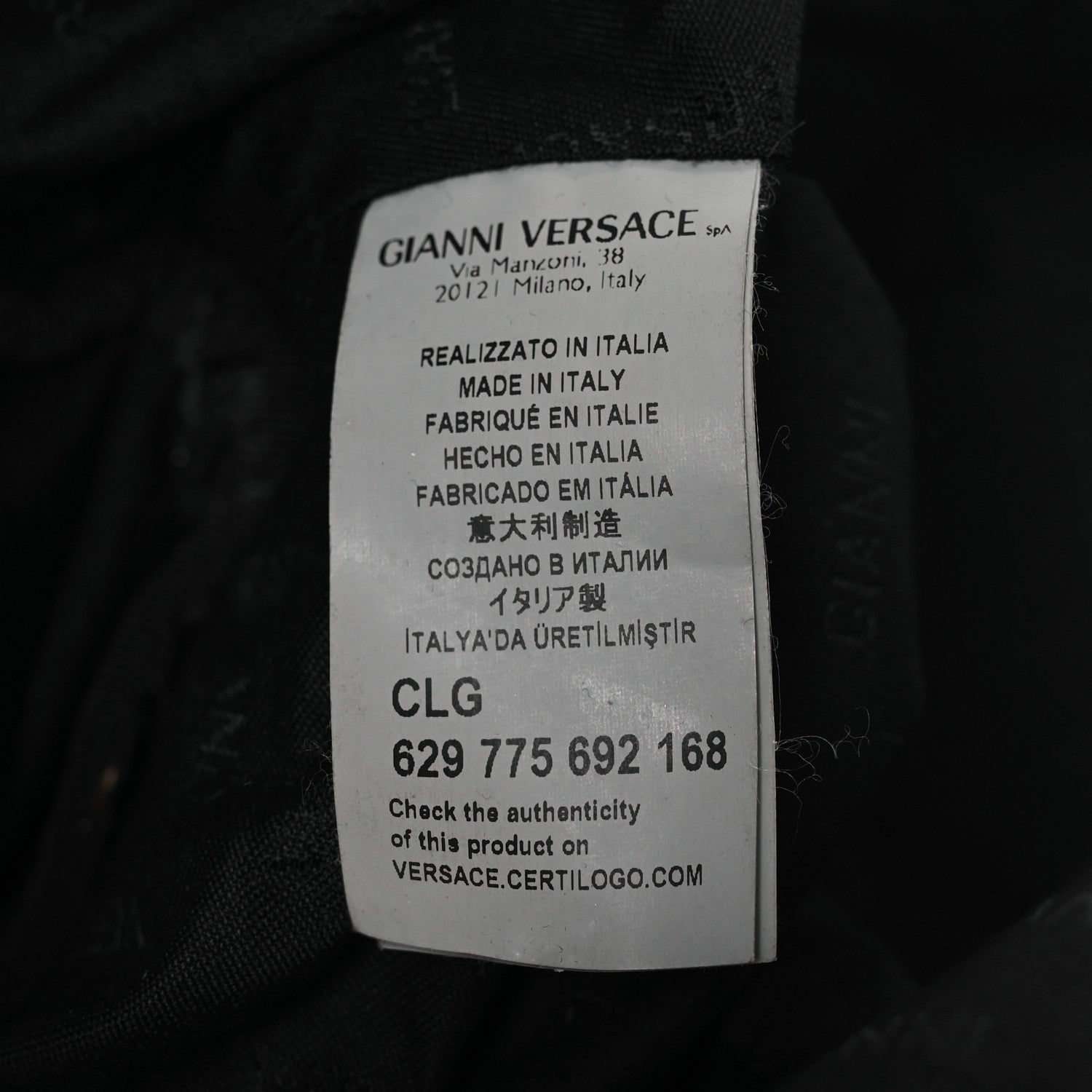 Versace Nylon Goatskin Studded Palazzo Medusa Backpack Black 8 of 21
