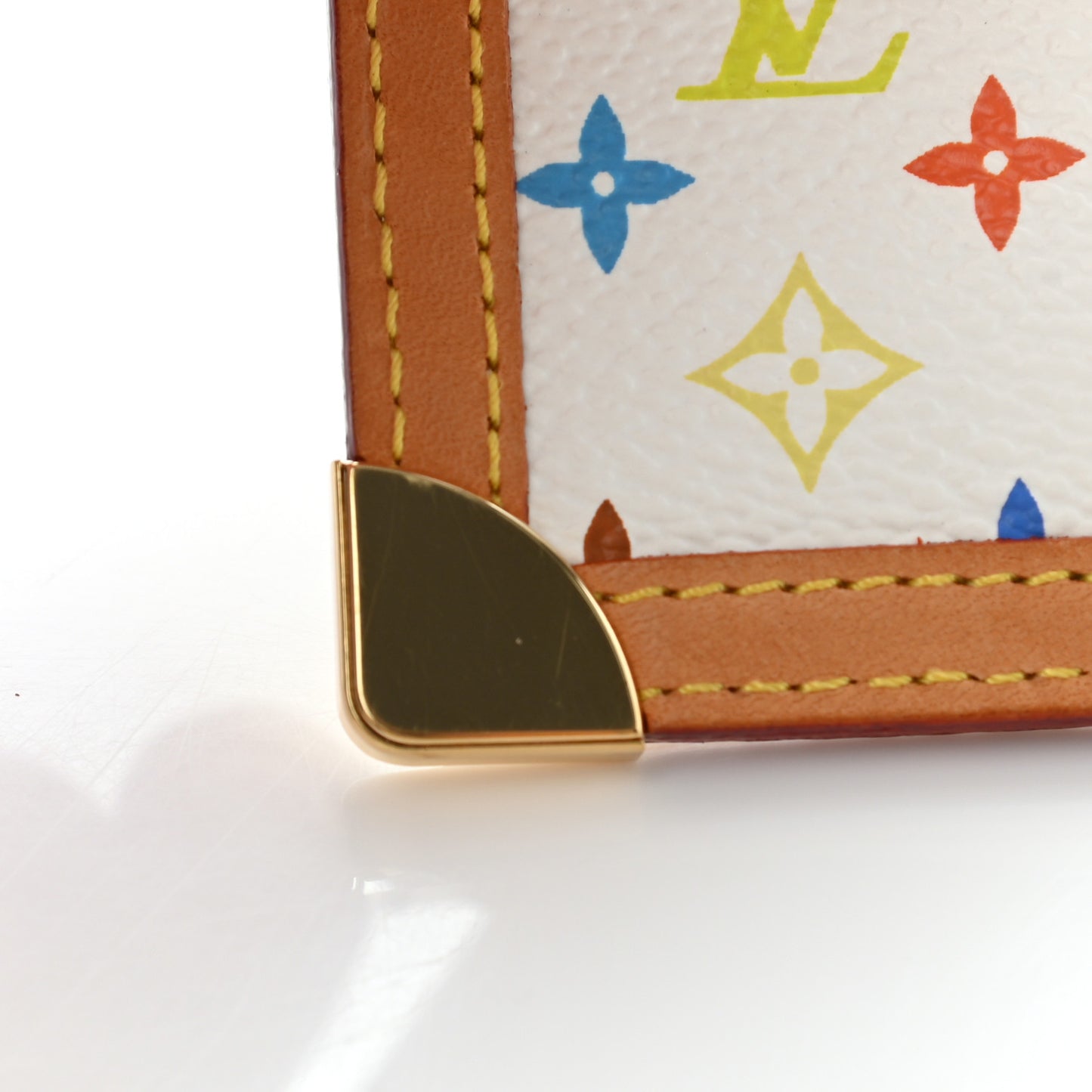 Monogram Multicolor Key Pouch White