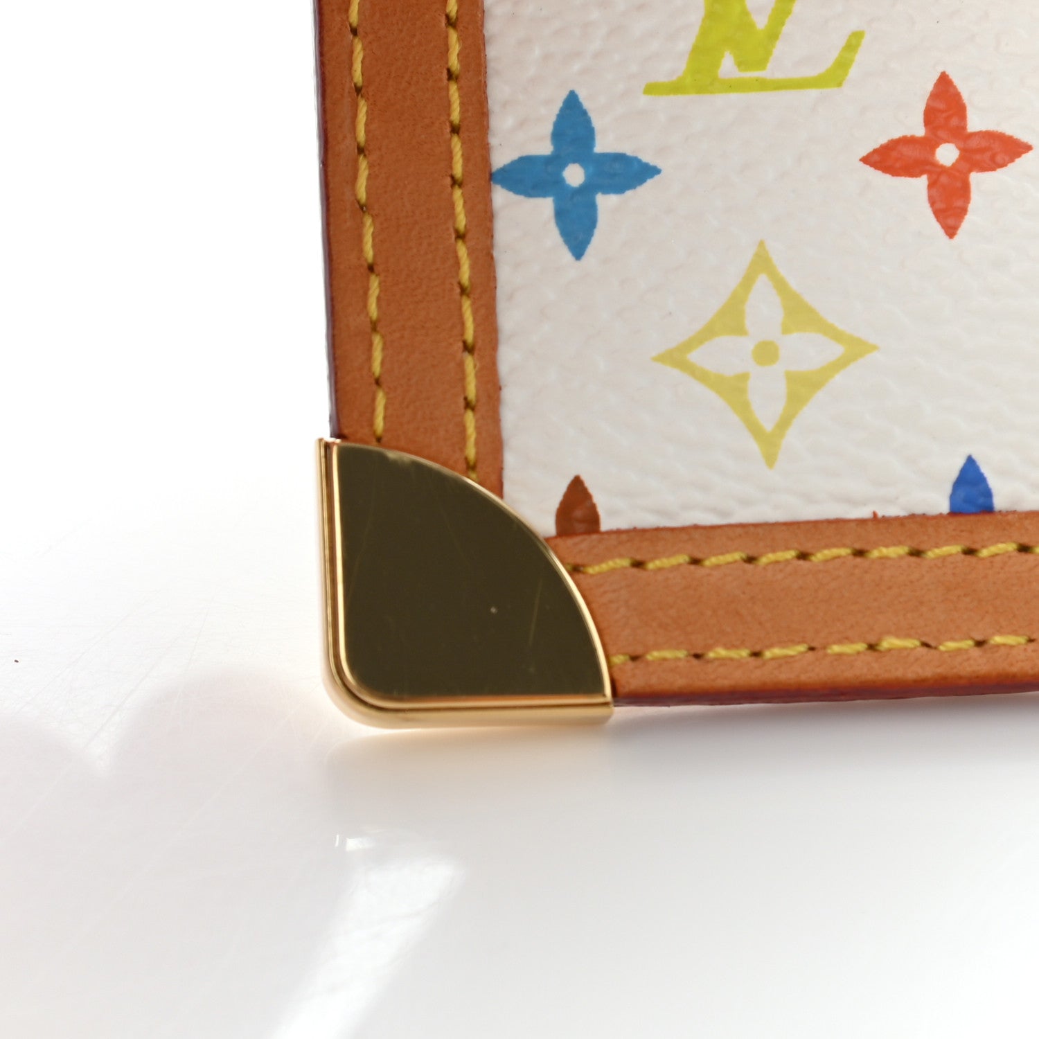 Louis Vuitton Monogram Multicolor Key Pouch White 8 of 13
