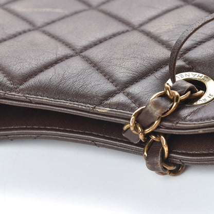 Chanel Calfskin Quilted Into The Fringe Hobo Brown 13 of 17