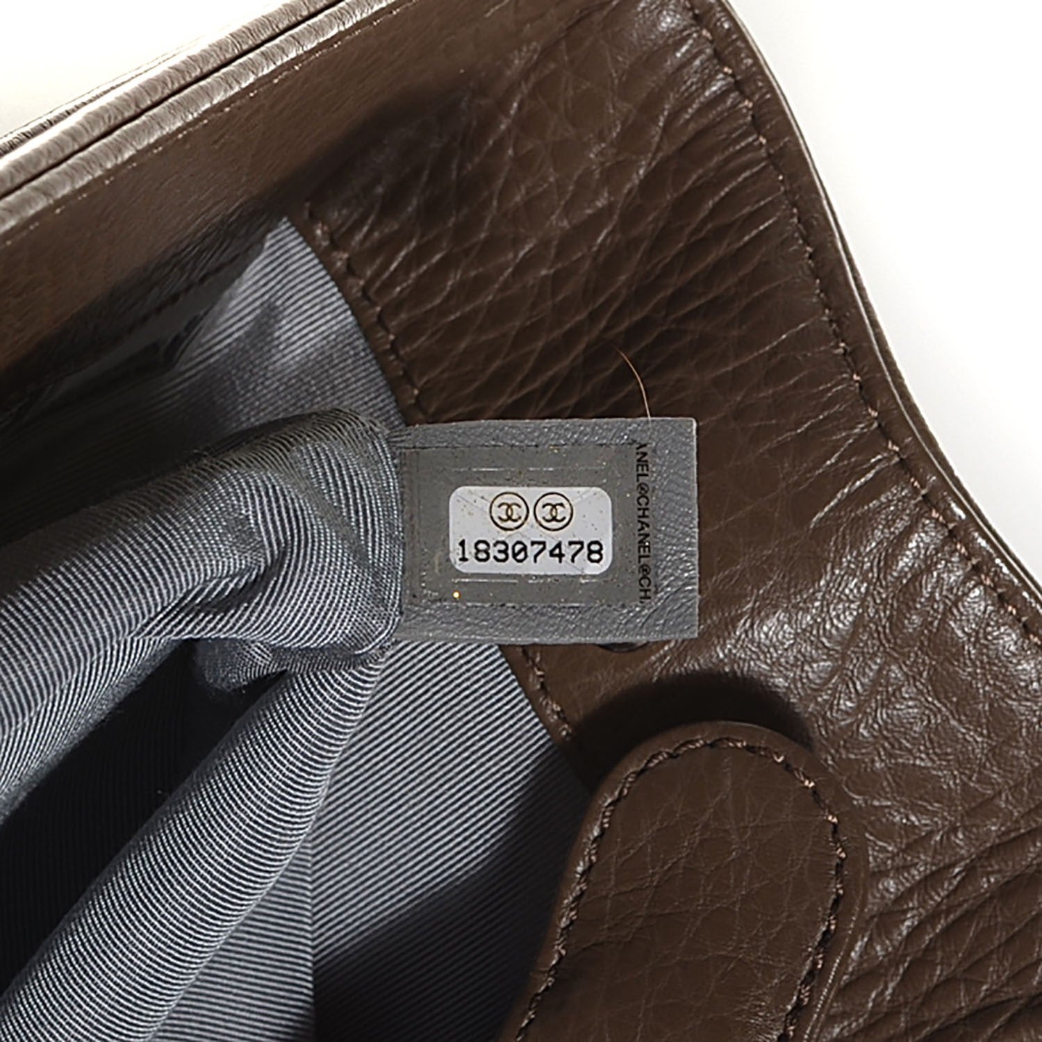Chanel Deerskin Cerf Executive Shopper Tote Brown 7 of 7