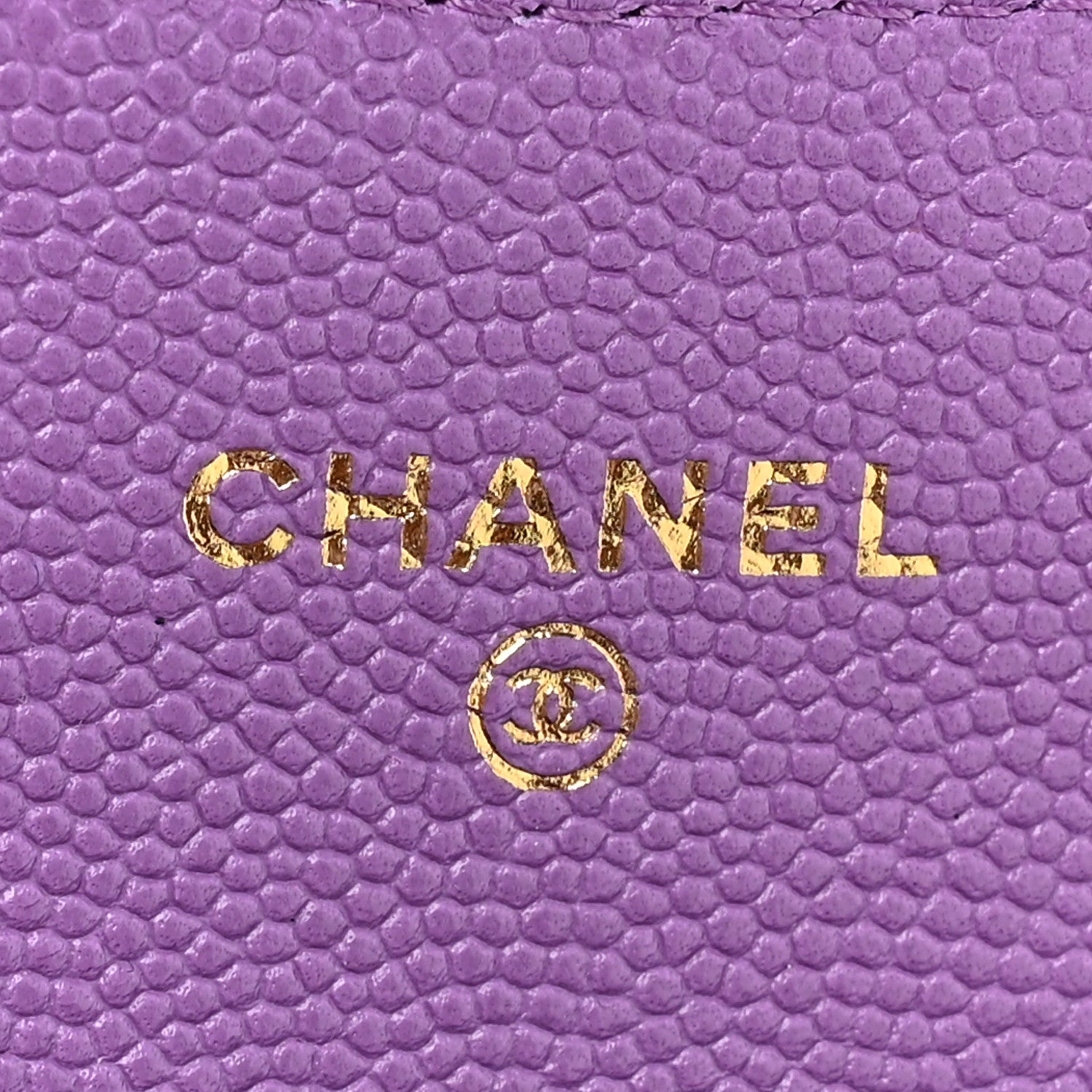 Chanel Caviar Quilted Flap Card Holder Wallet Purple 6 of 11