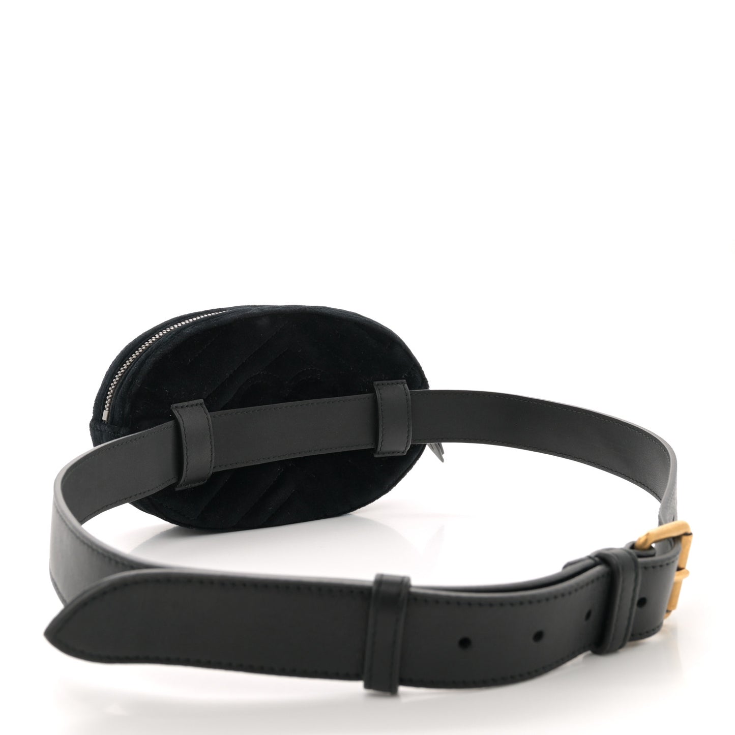 Velvet Matelasse Marquise Crystals GG Marmont Belt Bag 85 34 Black