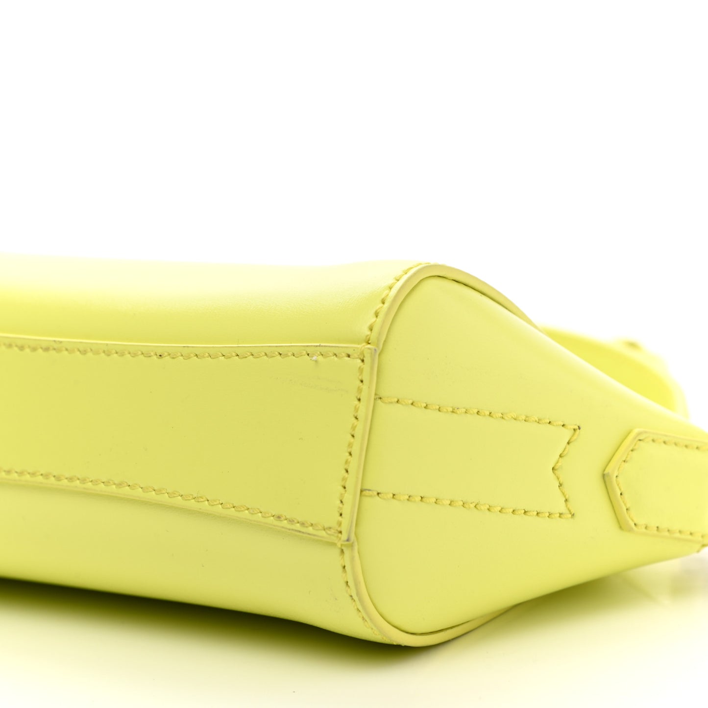 Smooth Calfskin Nano Antigona Acid Yellow