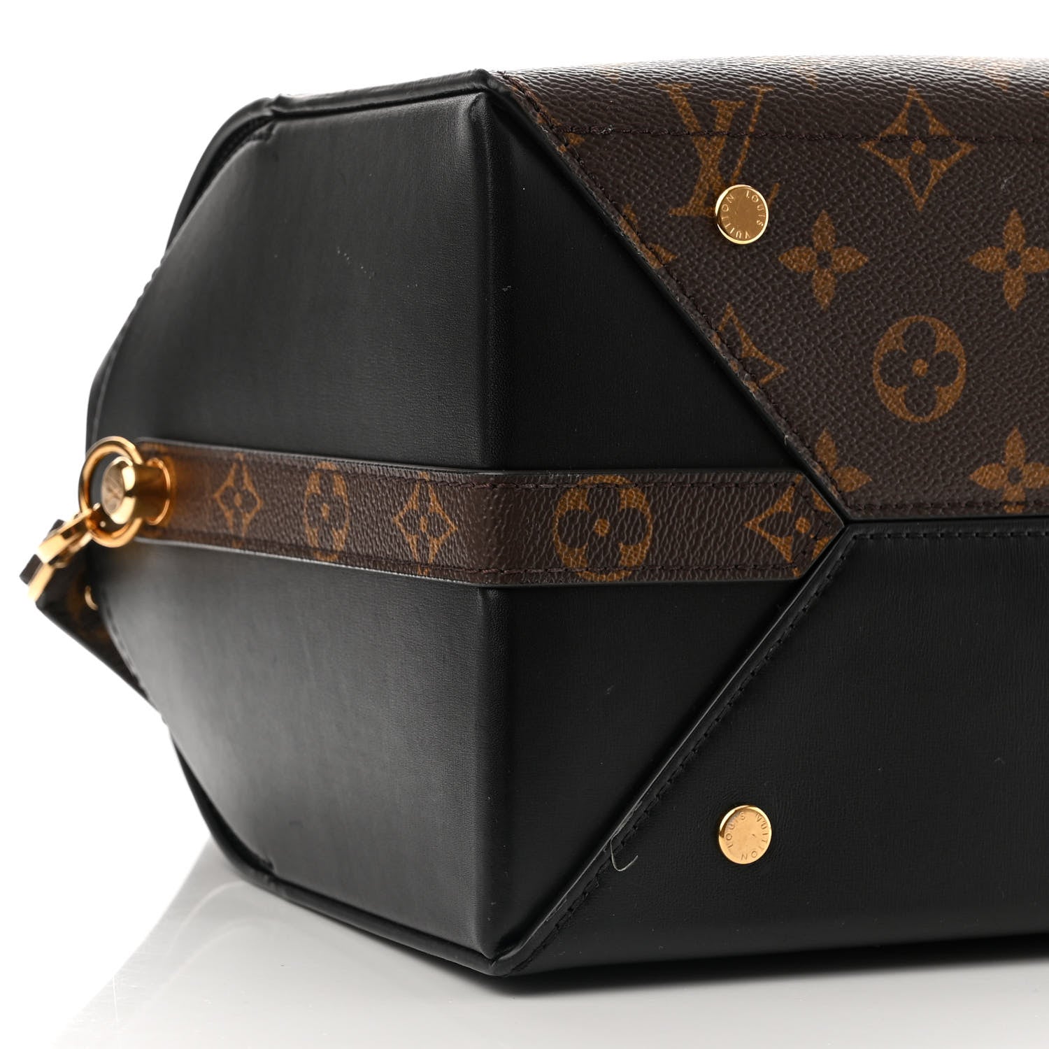 Louis Vuitton Calfskin Monogram Speedy Doctor 25 Black 8 of 14