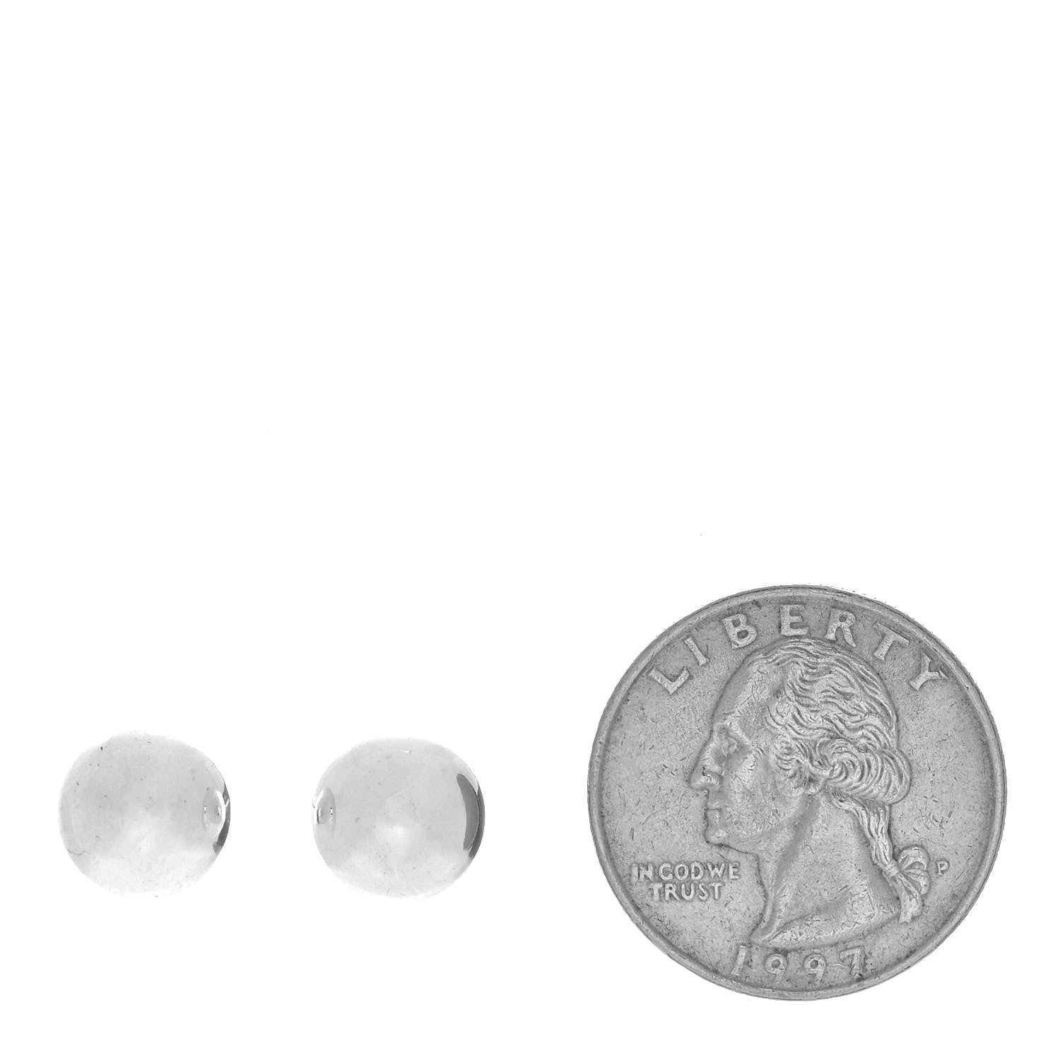 Tiffany Sterling Silver 8mm HardWear Ball Earrings 2 of 4