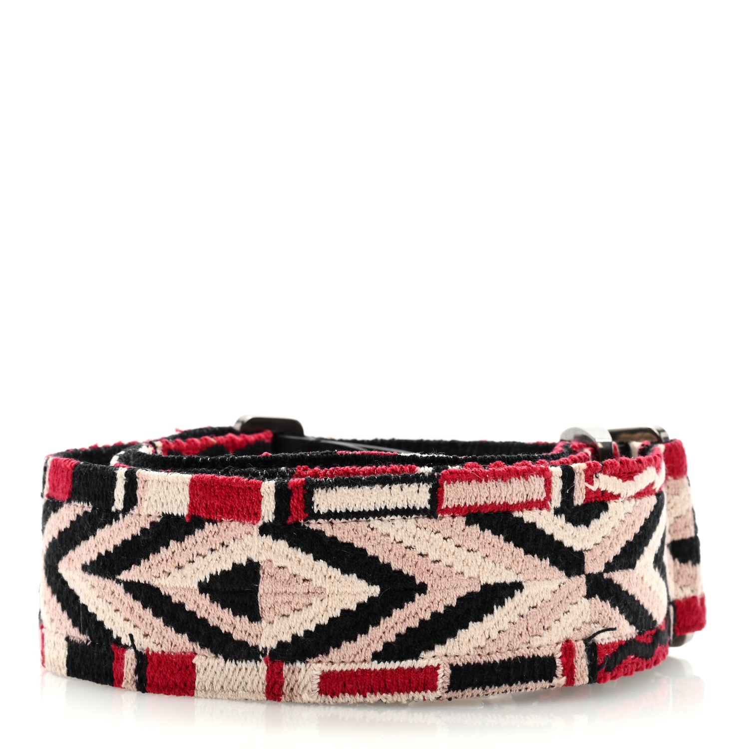 Valentino Garavani Canvas Loveblade Embroidered Rockstud Guitar Strap Multicolor 2 of 3