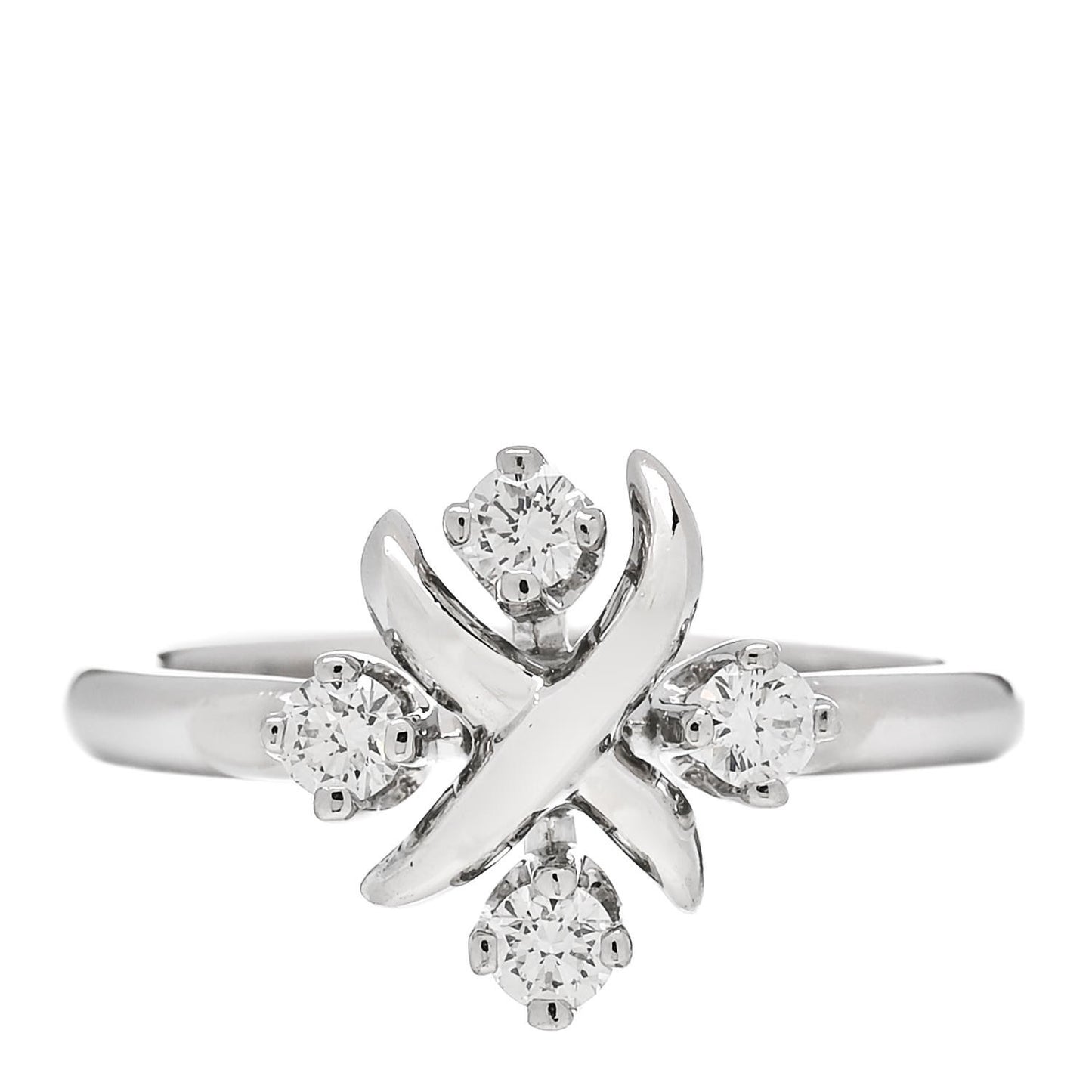 Platinum Diamond Schlumberger Lynn Ring 49 4.75