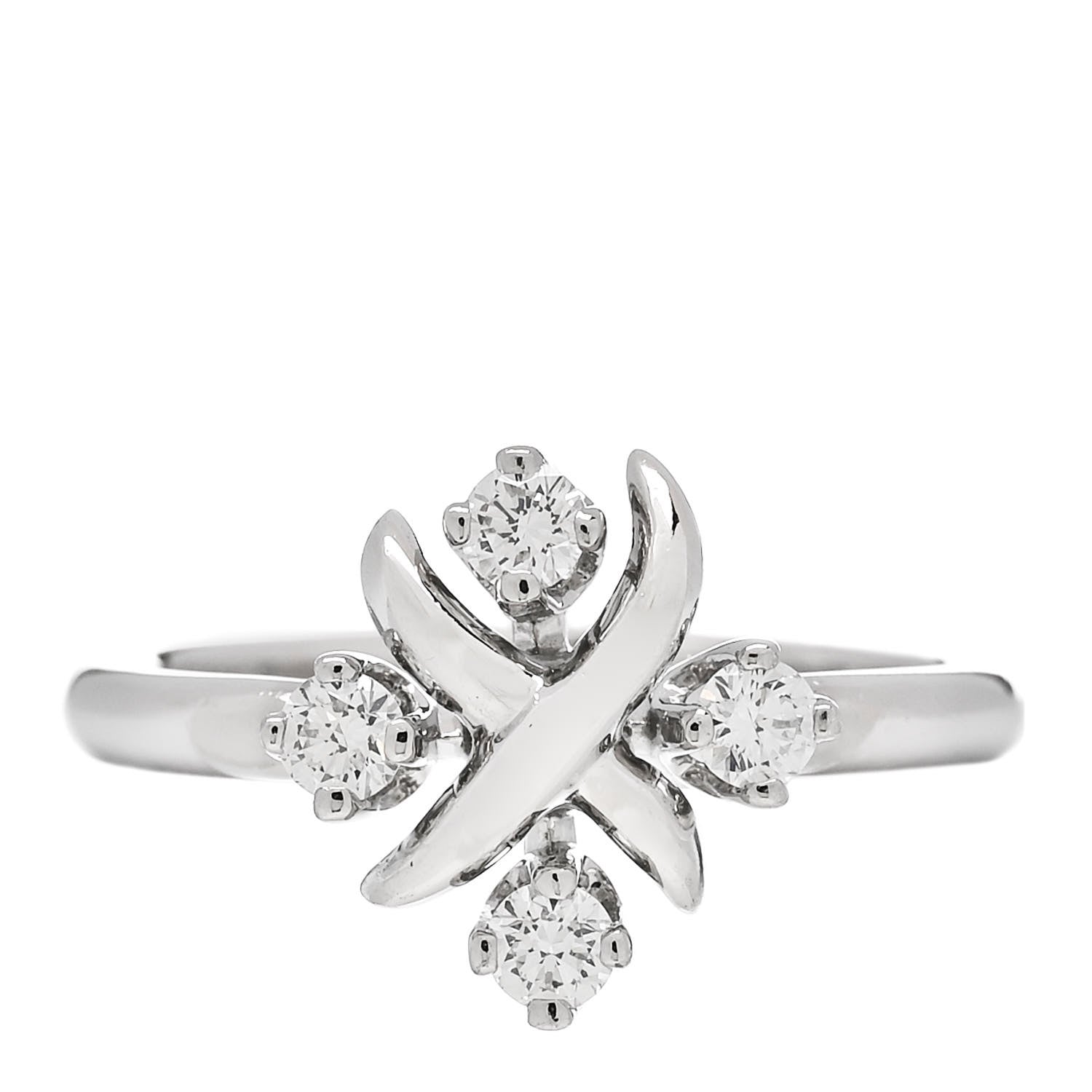Tiffany Platinum Diamond Schlumberger Lynn Ring 49 4.75 1 of 7