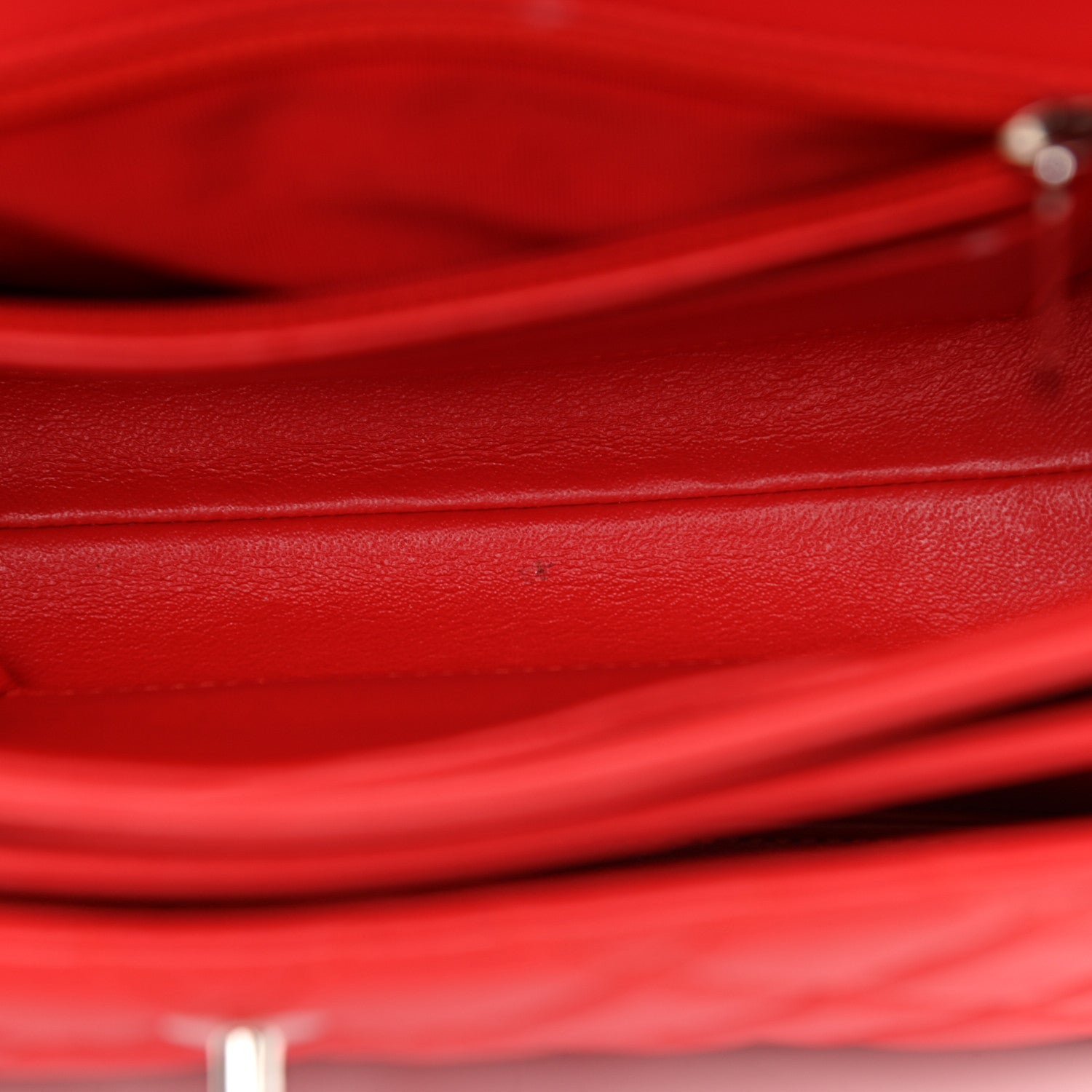 Chanel Lambskin Quilted Large Geometric Flap Red 14 of 19