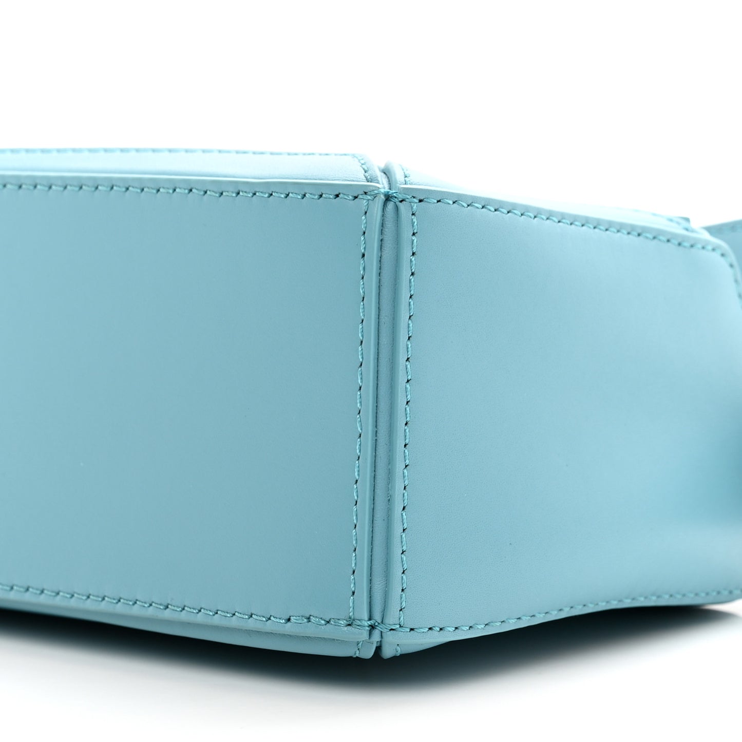 X HOWLS MOVING CASTLE Satin Calfskin Mini Heen Puzzle Bag Light Blue