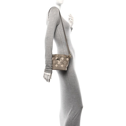 Louis Vuitton Empreinte Monogram Giant Nano Noe Tourterelle Creme 2 of 10