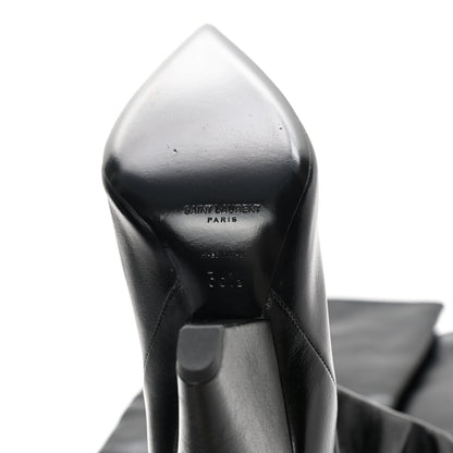 Saint Laurent Calfskin Niki 105 Thigh High Boots 36.5 Black 6 of 7