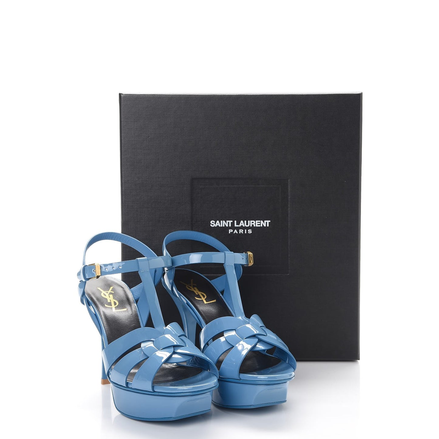 Patent Tribute 75 Platform Sandals 37.5 Blue Royal