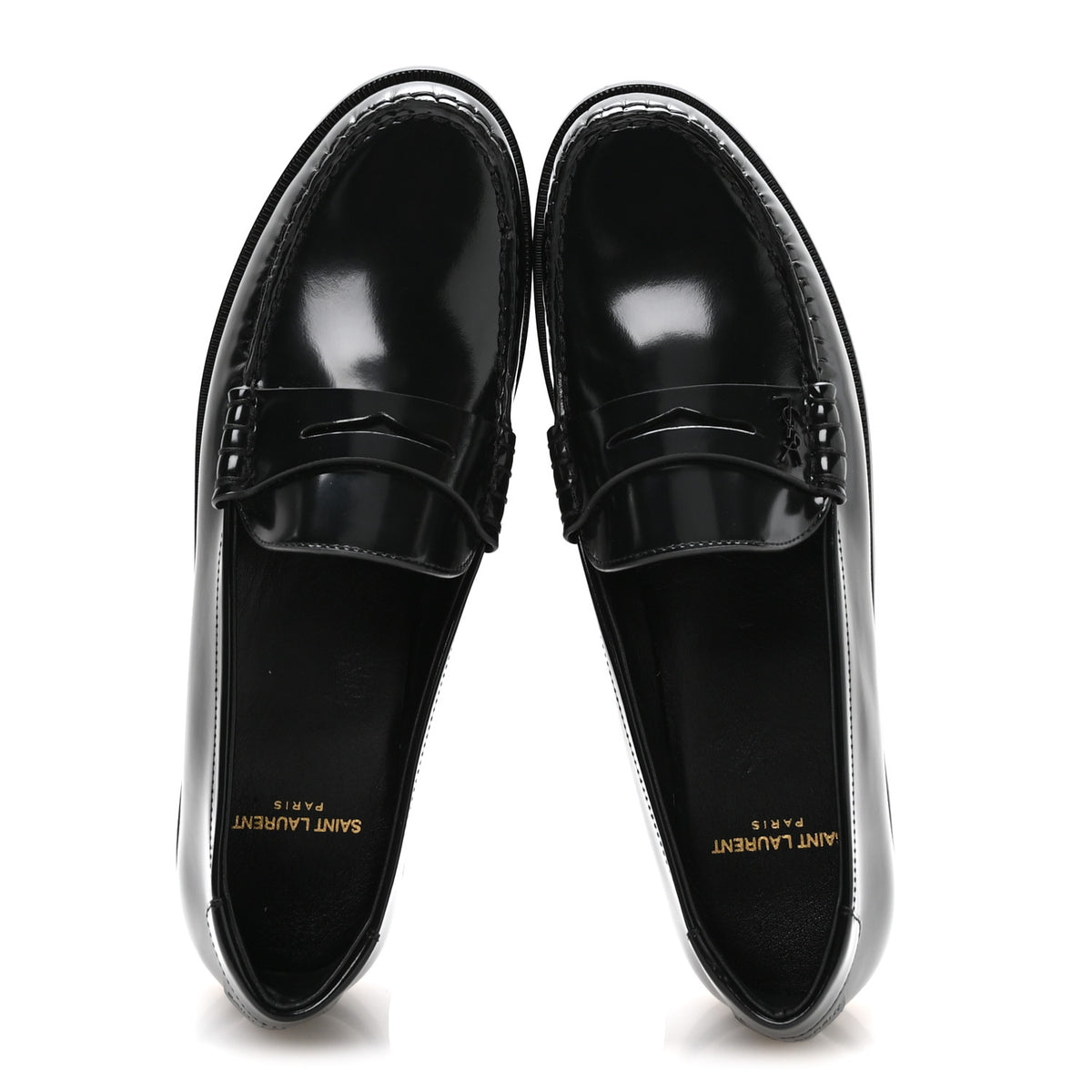 Magnum Lux Calfskin Mens Le Loafer 15 Moccassins 40 Black