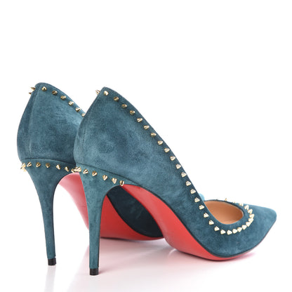 Christian Louboutin Suede Studded Anjalina 85 Pumps 39.5 Everest 4 of 7
