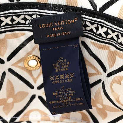 Louis Vuitton Cotton Monogram Flower Tile Reversible Bucket Hat S Beige 6 of 7