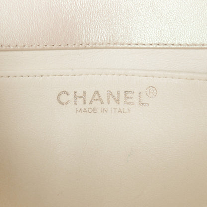 Chanel Iridescent Lambskin Quilted Mini Rectangular Flap Ivory 6 of 11