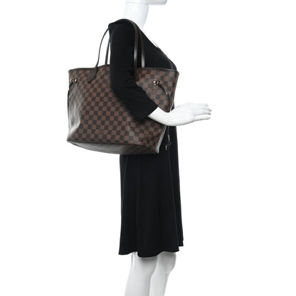 Louis Vuitton Damier Ebene Neo Neverfull MM Rose Ballerine 3 of 14