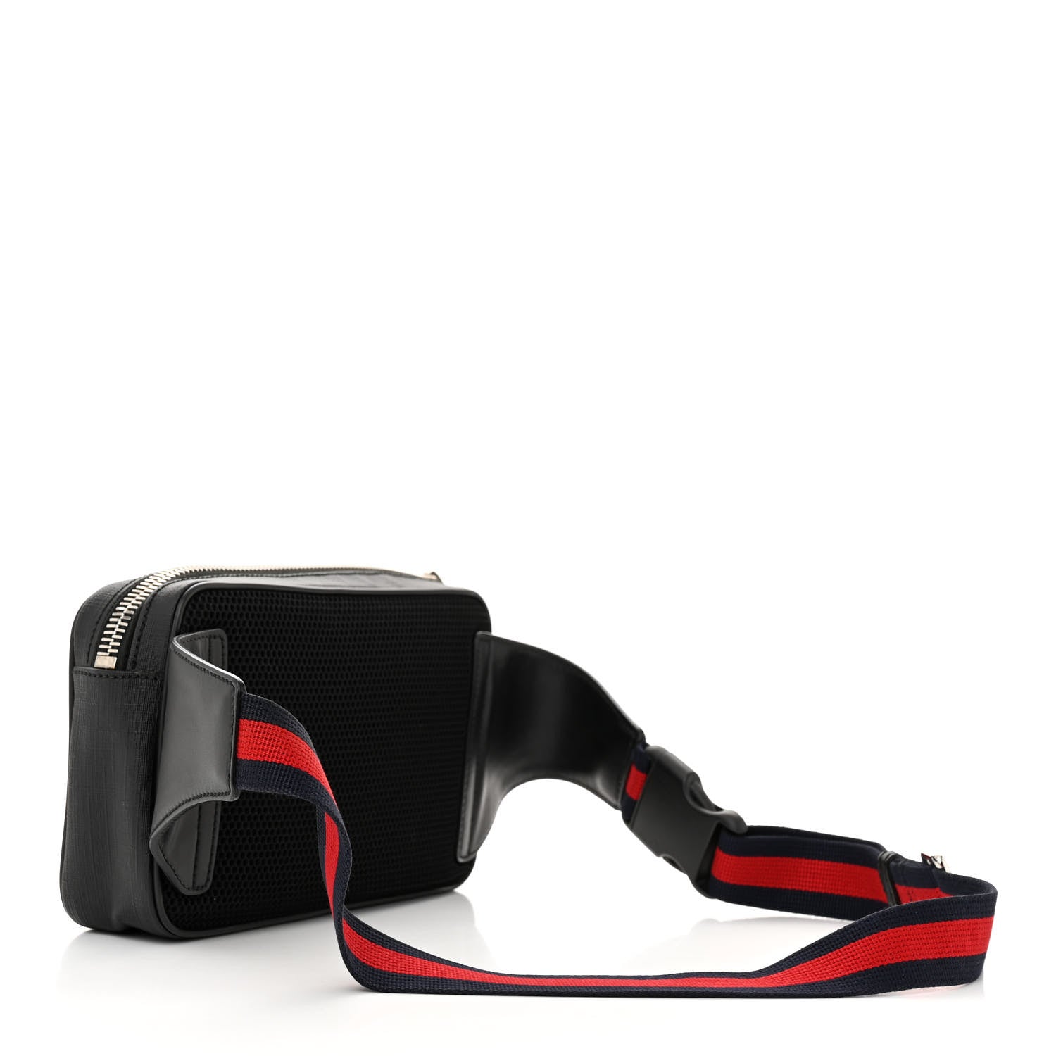 Gucci Soft GG Supreme Monogram Web Belt Bag Black Grey 3 of 10