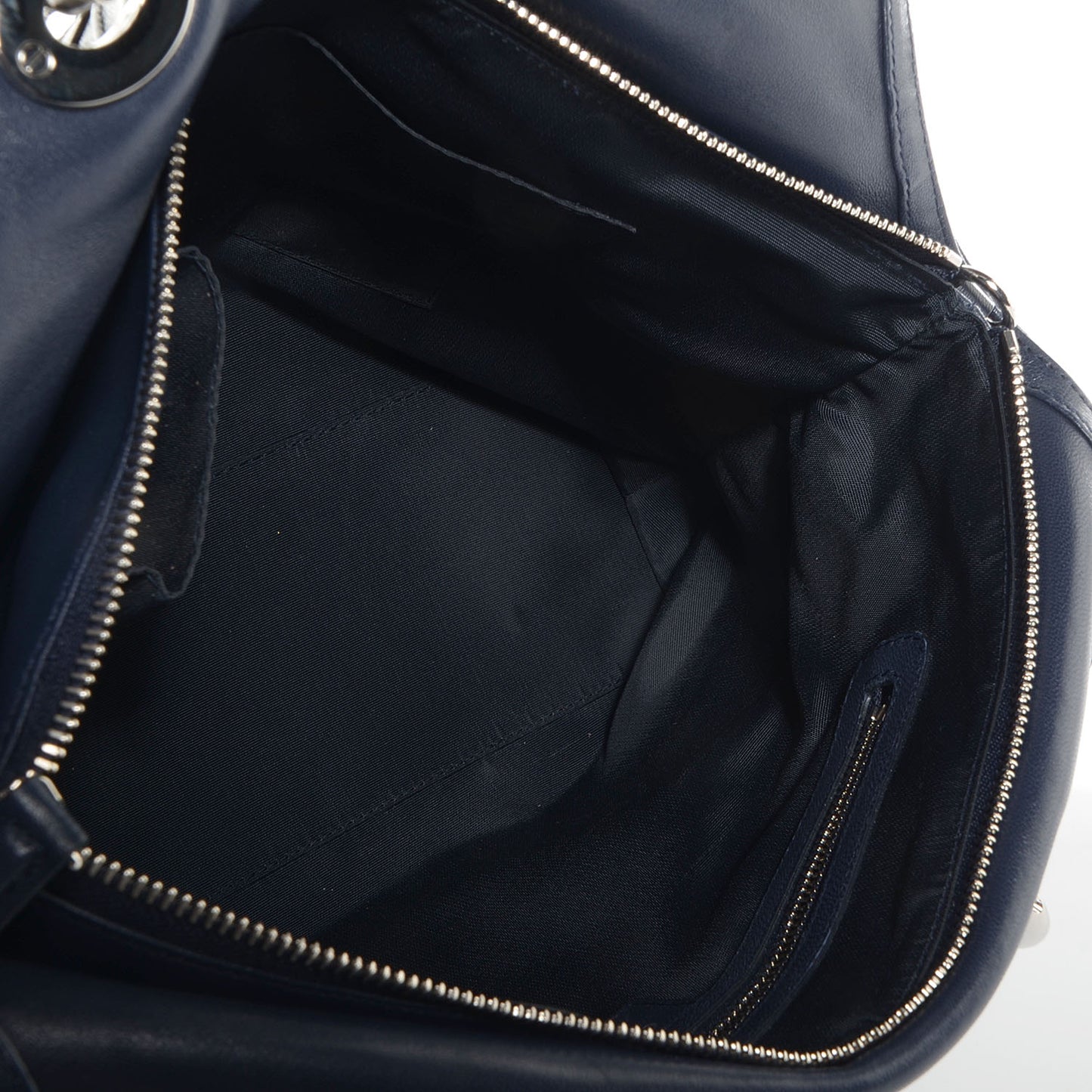 Lambskin Cannage Medium Granville Tote Navy Blue