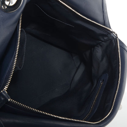 Christian Dior Lambskin Cannage Medium Granville Tote Navy Blue 5 of 9